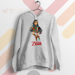 Wear the Zelda Breath Of The Wild Sport Grey Hoodie