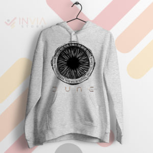 Where Fear Has Gone Dune Quote Sport Grey Hoodie