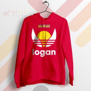 Wolverine's Way Logan Style Adidas Red Hoodie