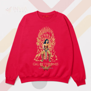 Wonder Woman x Iron Throne GOT Red Sweatshirt
