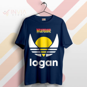 X-Men Style Evolution Logan X Adidas Navy T-Shirt
