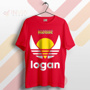 X-Men Style Evolution Logan X Adidas Red T-Shirt
