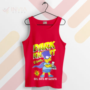 Bart's Night Out The Dark Knight Red Tank Top