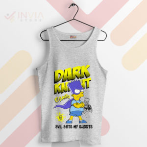 Bart's Night Out The Dark Knight Sport Grey Tank Top