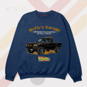 Blast from the Past McFly’s Garage Navy Sweatshirt