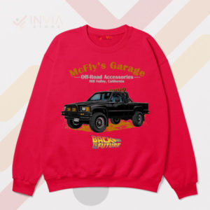 Blast from the Past McFly’s Garage Red Sweatshirt