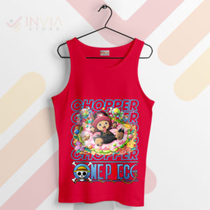 Chibi Champion Chopper One Piece Red Tank Top