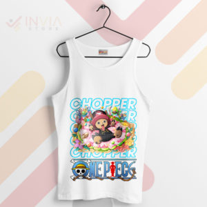 Chibi Champion Chopper One Piece White Tank Top