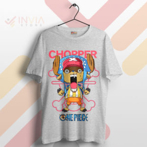 Chopper's Crew Adorable One Piece Funny Sport Grey T-Shirt