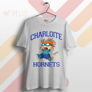 Chuckie Finster Rugrats Joins Hornets Sport Grey T-Shirt