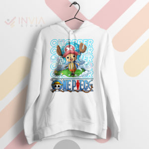 Courageous Smile Cute Chopper One Piece White Hoodie