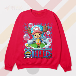 Cute Captain Doctor Chopper One Piece Red Sweatshirt