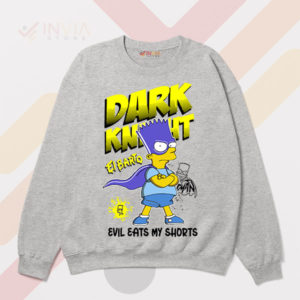 Dark Knight Faces Off Against El Barto Sport Grey Sweatshirt