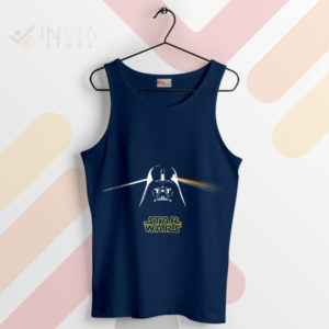 Darth Vader's Reflection on Pink Floyd Navy Tank Top