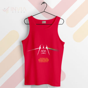 Darth Vader's Reflection on Pink Floyd Red Tank Top