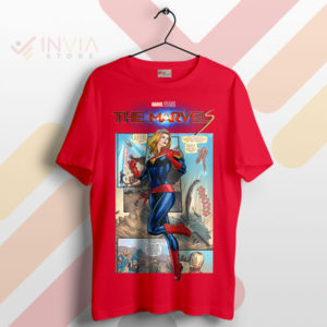 Enter the Marvel Universe Comic Art Red T-Shirt
