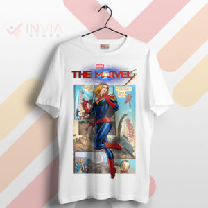 Enter the Marvel Universe Comic Art White T-Shirt
