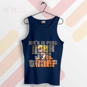 Face Trump Isn't It Past Your Jail Time Navy Tank Top