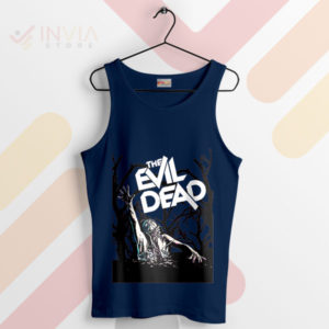 Face the Fear Evil Dead Rise Movie Navy Tank Top