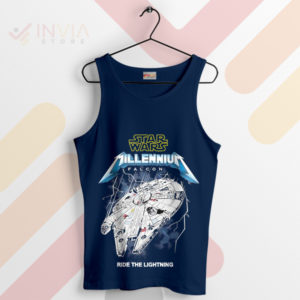 Falcon's Epic on Ride The Lightning Navy Tank Top