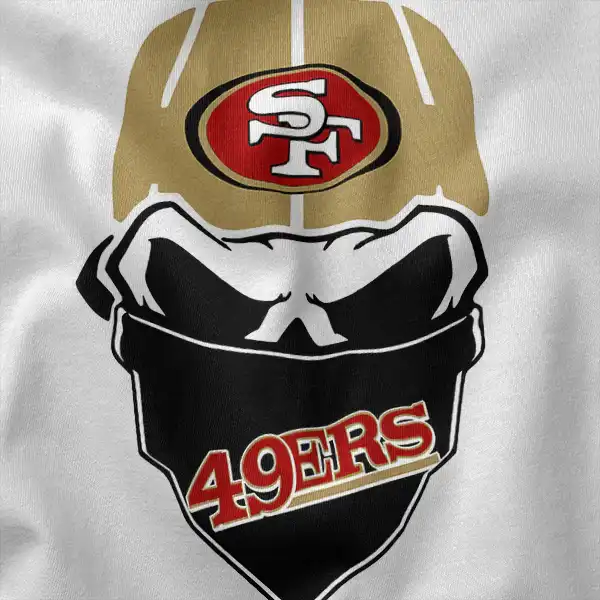Skull 49ers Game Today Vintage Football T-Shirt