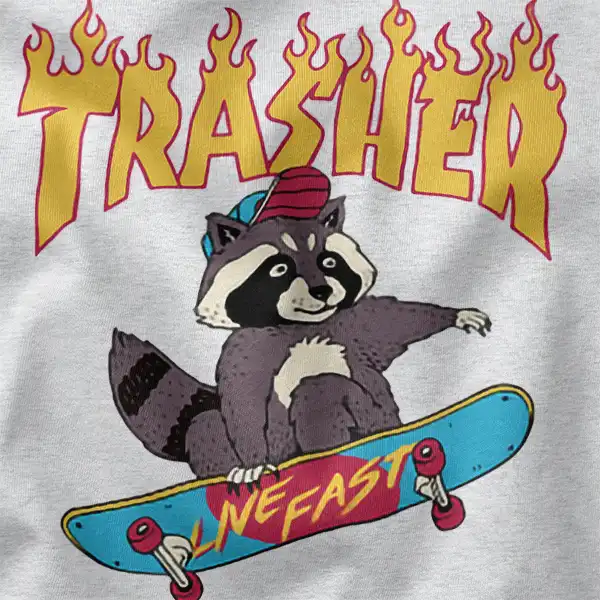 Trash Animals Skate Magazine Parody Meme Graphic Tee