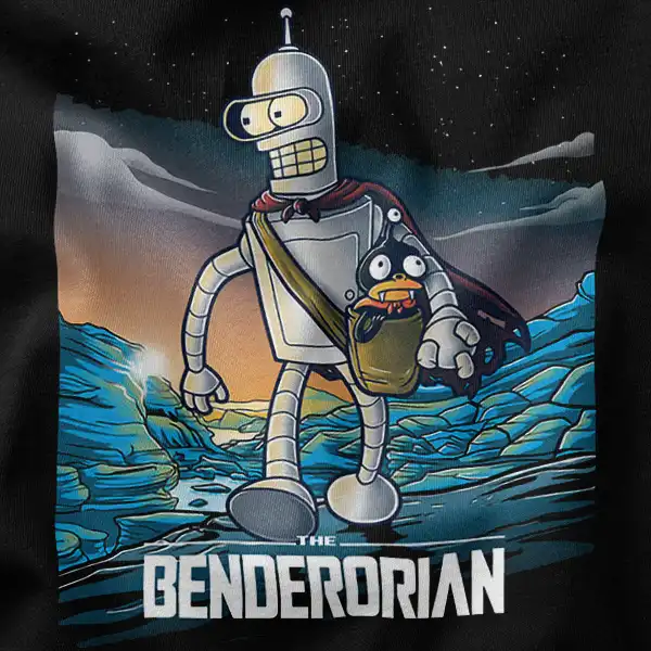 Mandalorian 3 Bender Futurama Graphic Merch