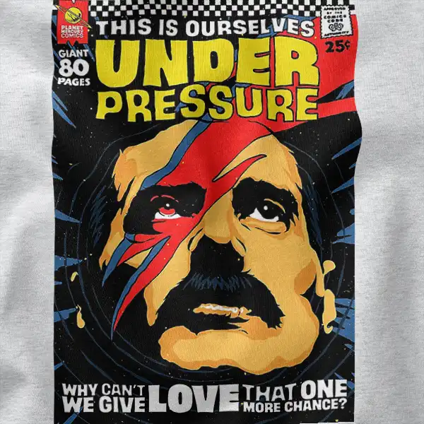 Comic Under Pressure Feat David Bowie Graphic Apparel