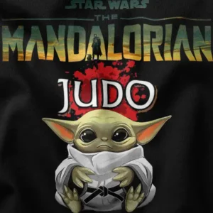 Funny Baby Yoda Judo Schools Graphic Apparel