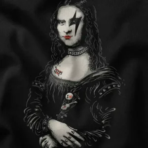 Meme Face Mona Lisa Kiss Band Graphic Apparel