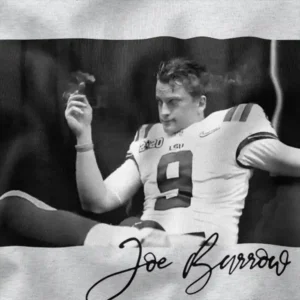 Joe Burrow NFL Cigar Smoke Graphic Merch