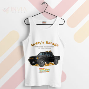 Journey Through Time McFly’s Garage White Tank Top