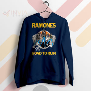 Legendary Roadtrip Ramones Road to Run Navy Hoodie