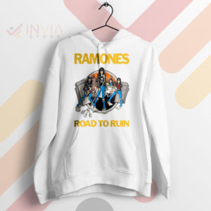 Legendary Roadtrip Ramones Road to Run White Hoodie