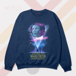 Leia's Galactic Voyage Nebula Art Navy Sweatshirt