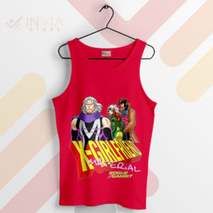 Love Triangle Magneto Rogue and Gambit Red Tank Top