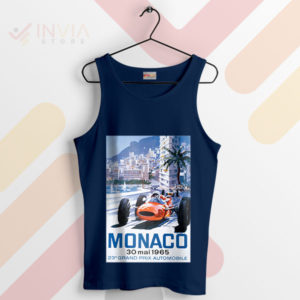 Monaco Memories F1 Classic 1965 Navy Tank Top