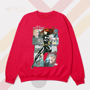 Natasha's Comic Black Widow Assassins Red Sweatshirt