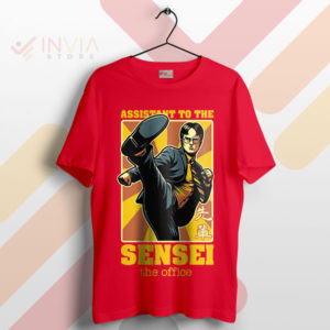 Office Sensei Dwight Lead with Beets Red T-Shirt