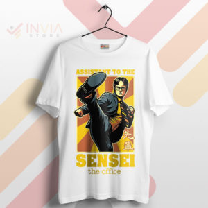 Office Sensei Dwight Lead with Beets White T-Shirt