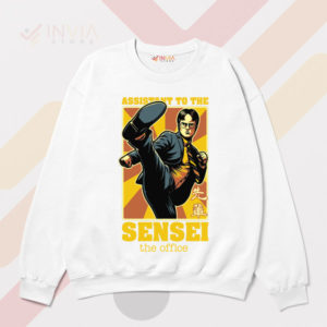 Office Zen with Schrute Sensei White Sweatshirt