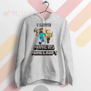 Passion Miners with Minecraft Gear Sport Grey Hoodie