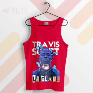 Phenomenon Travis Scott La Flame Art Red Tank Top