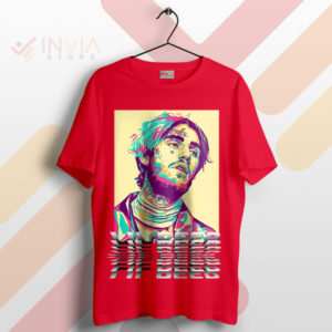 Portraits of Passion Lil Peep Art Merch Red T-Shirt
