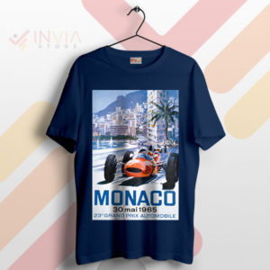 Racing History Monaco F1 Classic 1965 Navy T-Shirt