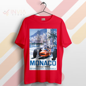 Racing History Monaco F1 Classic 1965 Red T-Shirt