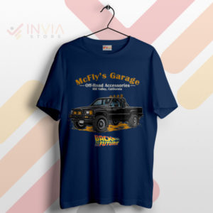 Rev Up with McFly's Garage Merch Navy T-Shirt
