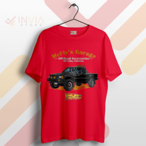 Rev Up with McFly's Garage Merch Red T-Shirt
