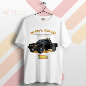 Rev Up with McFly's Garage Merch White T-Shirt