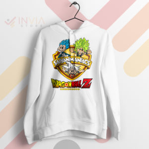 Saiyanmaniacs Zany Z Fighters Dragon Ball White Hoodie